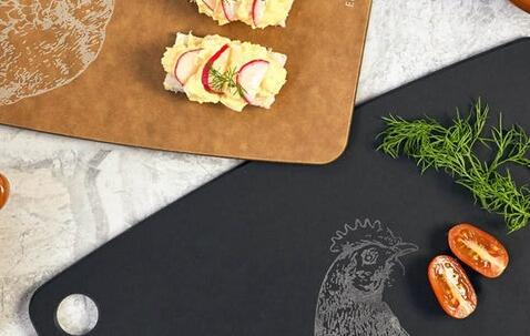 Epicurean Wood Composite Prep Board Slate Colour Medium 30cm - Hen