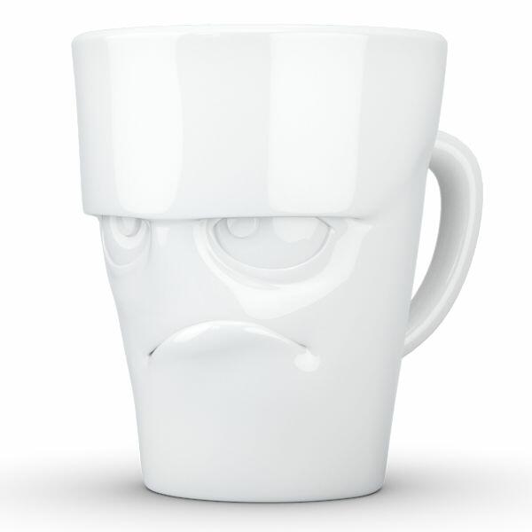 FiftyEight Products Mug with handle 350ml White - Grumpy