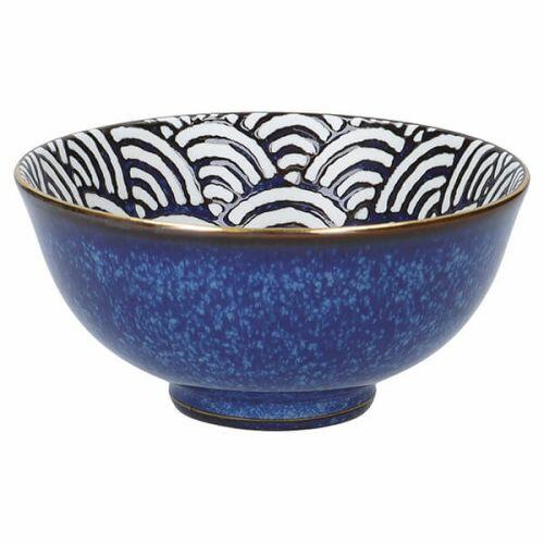 Mikasa Satori Porcelain Indigo Blue Serve Bowl