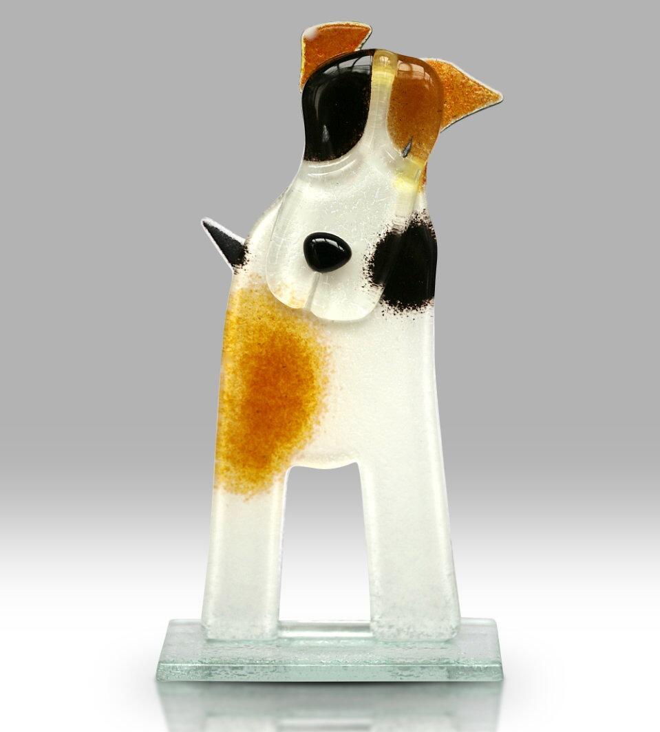 Nobile Fused Glass Artwork Patch the Terrier