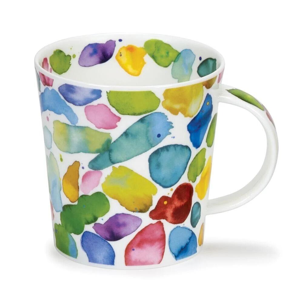 Dunoon Lomond Shape - Blobs Green Mug Boxed