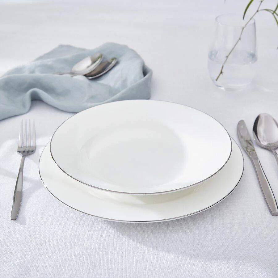 Royal Worcester Serendipity Platinum Soup Plate 23.5cm