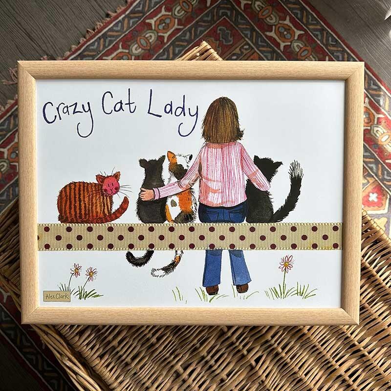 Alex Clark Lap Tray - Cat Lady