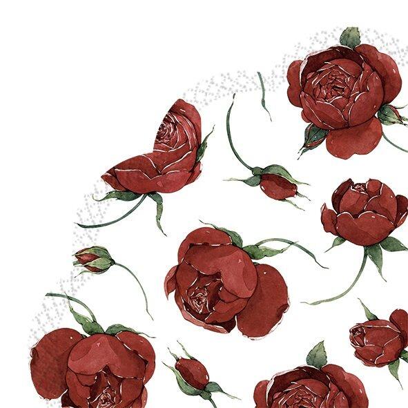 IHR Rosella White Rondo Round Napkins