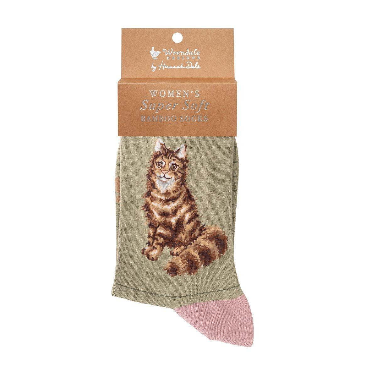 Wrendale - Ladies Socks - Cat Feline Fabulous