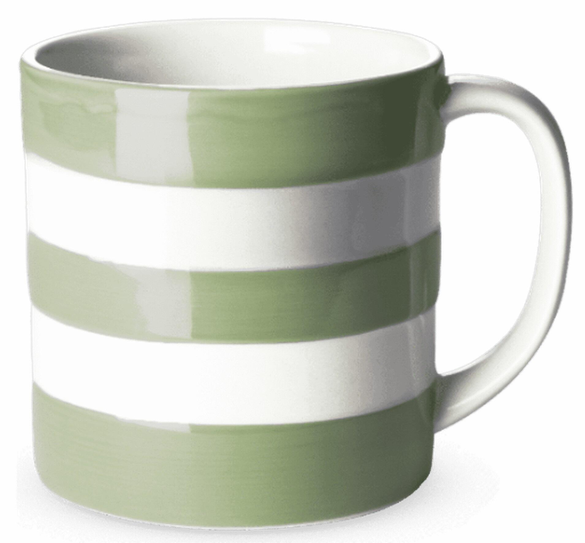 Cornishware - Cornish Colours - Large Willow Green Mug 15oz or 42cl
