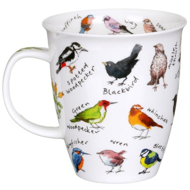 Dunoon Nevis Shape Mug - Bird Life - Garden - Boxed
