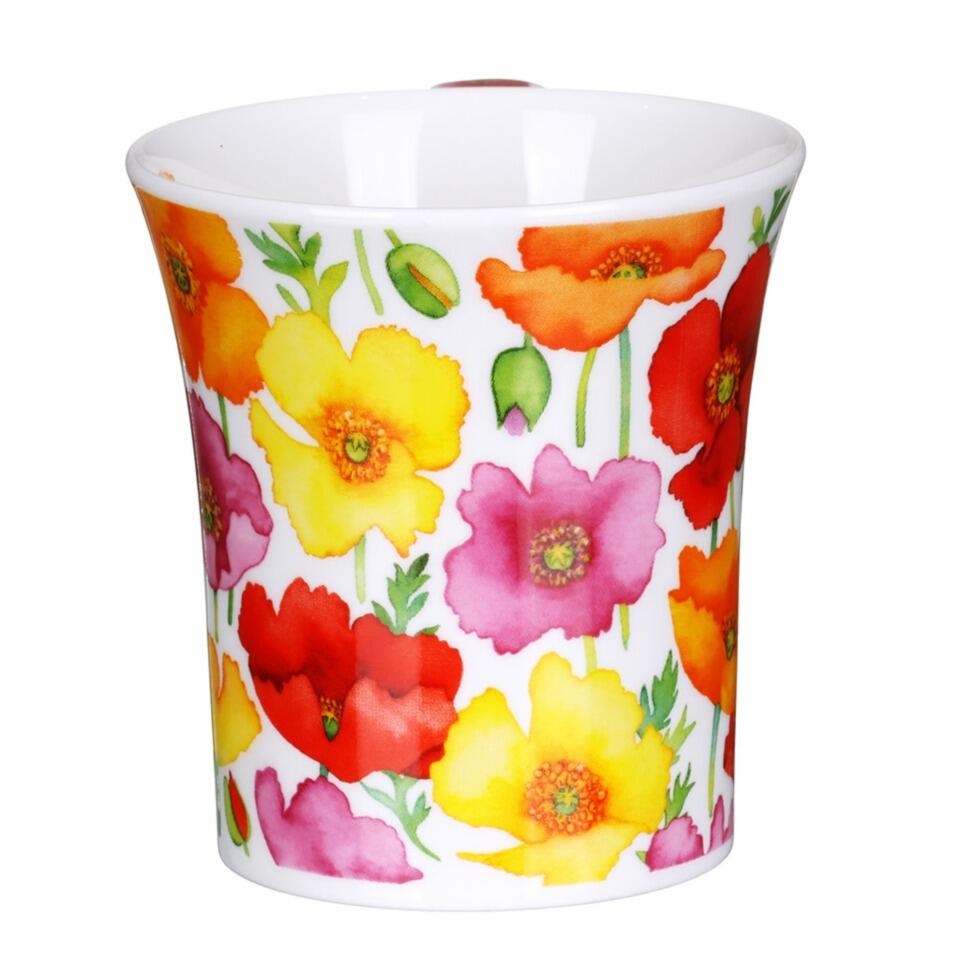 Dunoon Jura Shape - Floral Fiesta Poppy Mug - Boxed