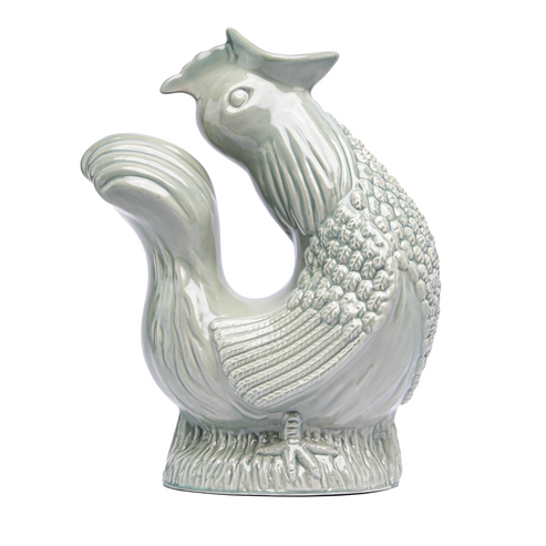 The Original Cluckle Cockerel Jug Extra Large Sage 1.2Litre 25cm tall