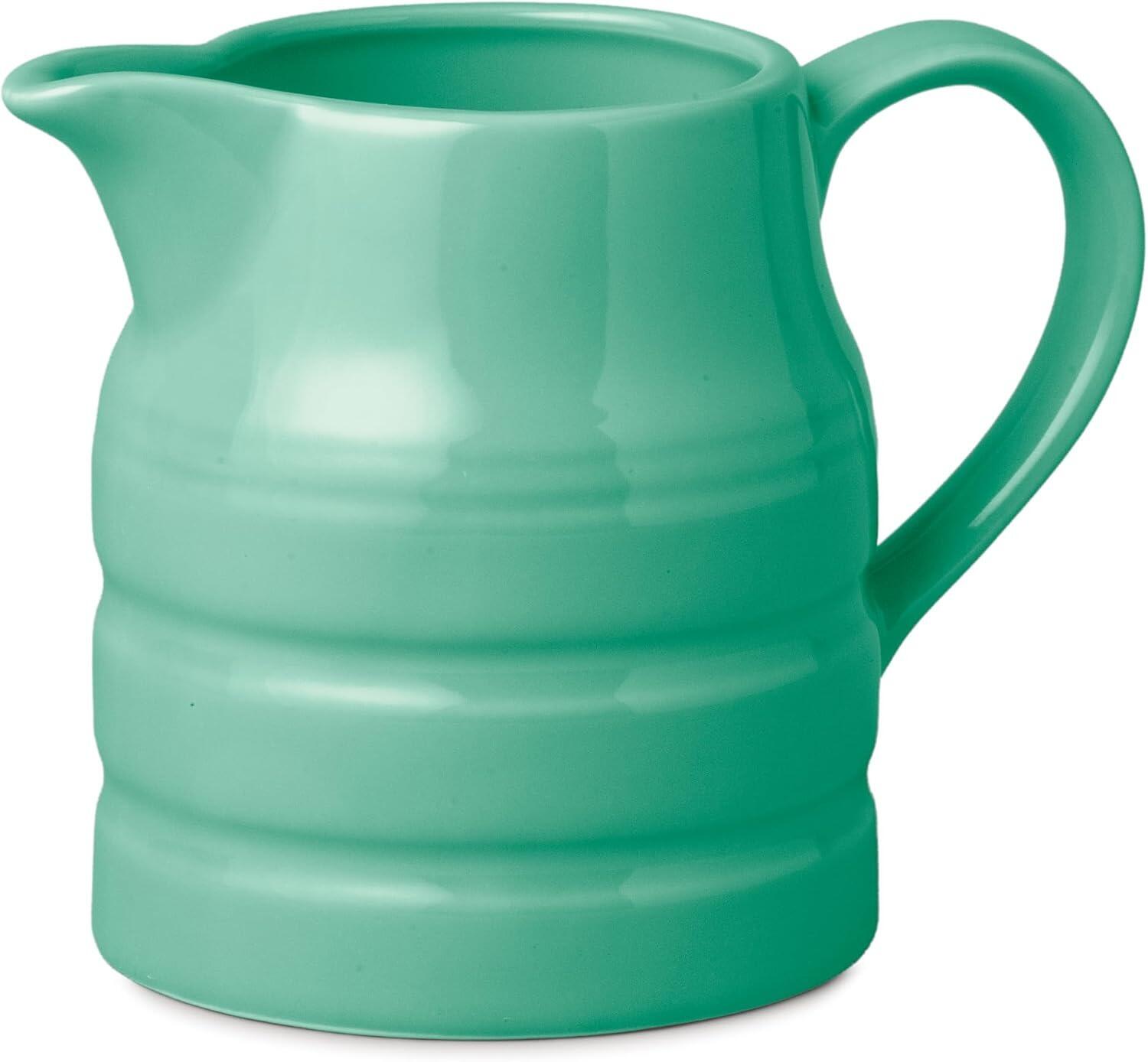 W M Bartleet & Sons Churn Jug 1 Pint Sea Green
