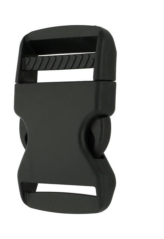 Heavy duty curved side release buckle