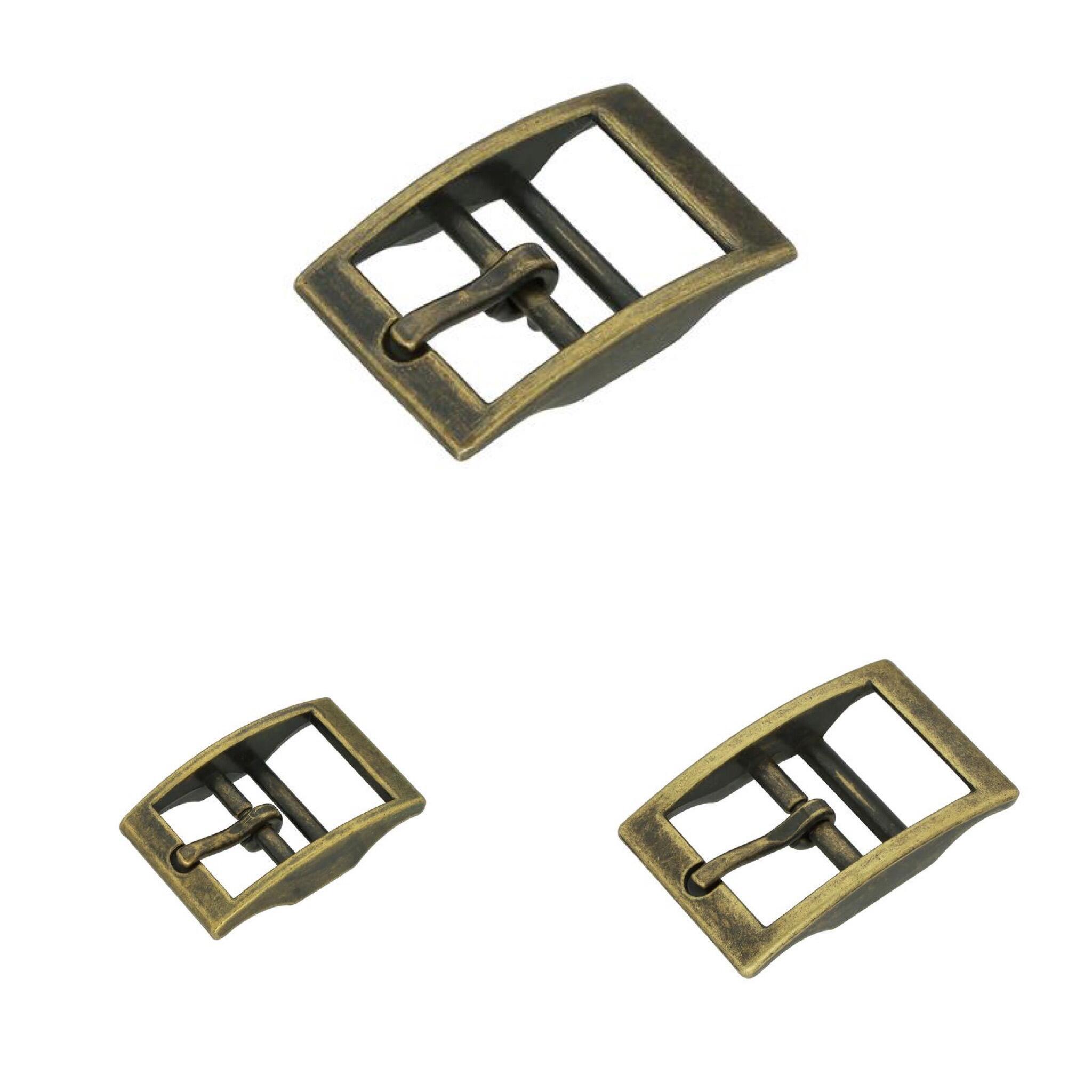 Antique brass effect caveson buckle
