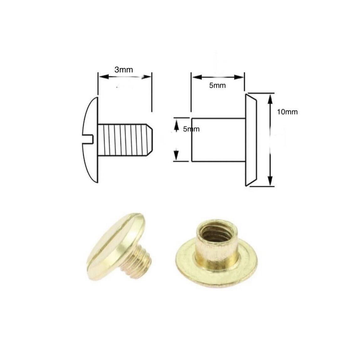 Brass Plate Chicago screw