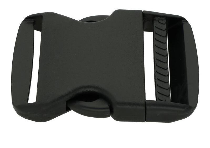 Heavy duty curved side release buckle