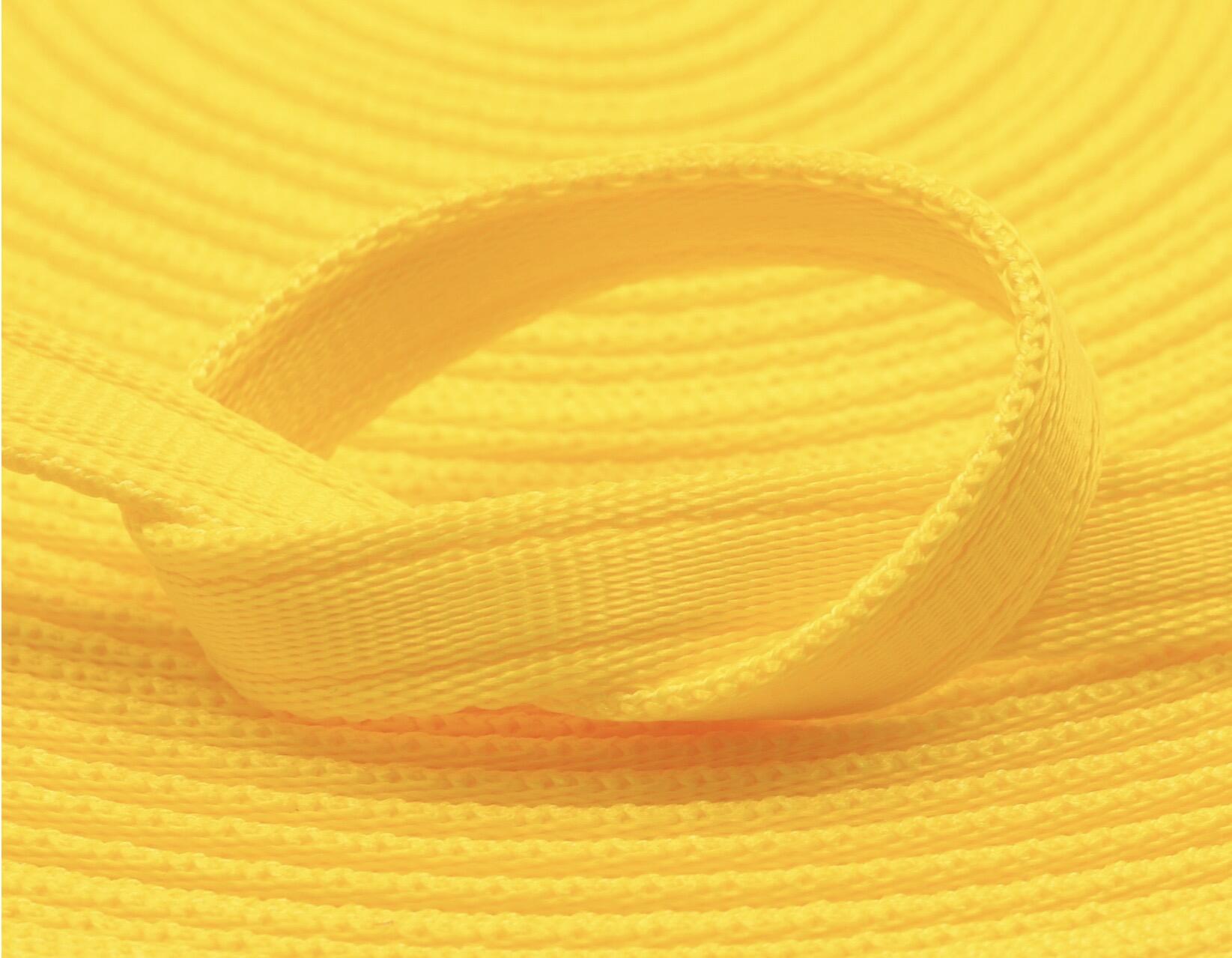 Yellow cushion webbing