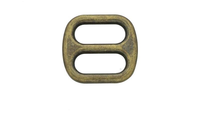 Wide mouth antique brass triglide