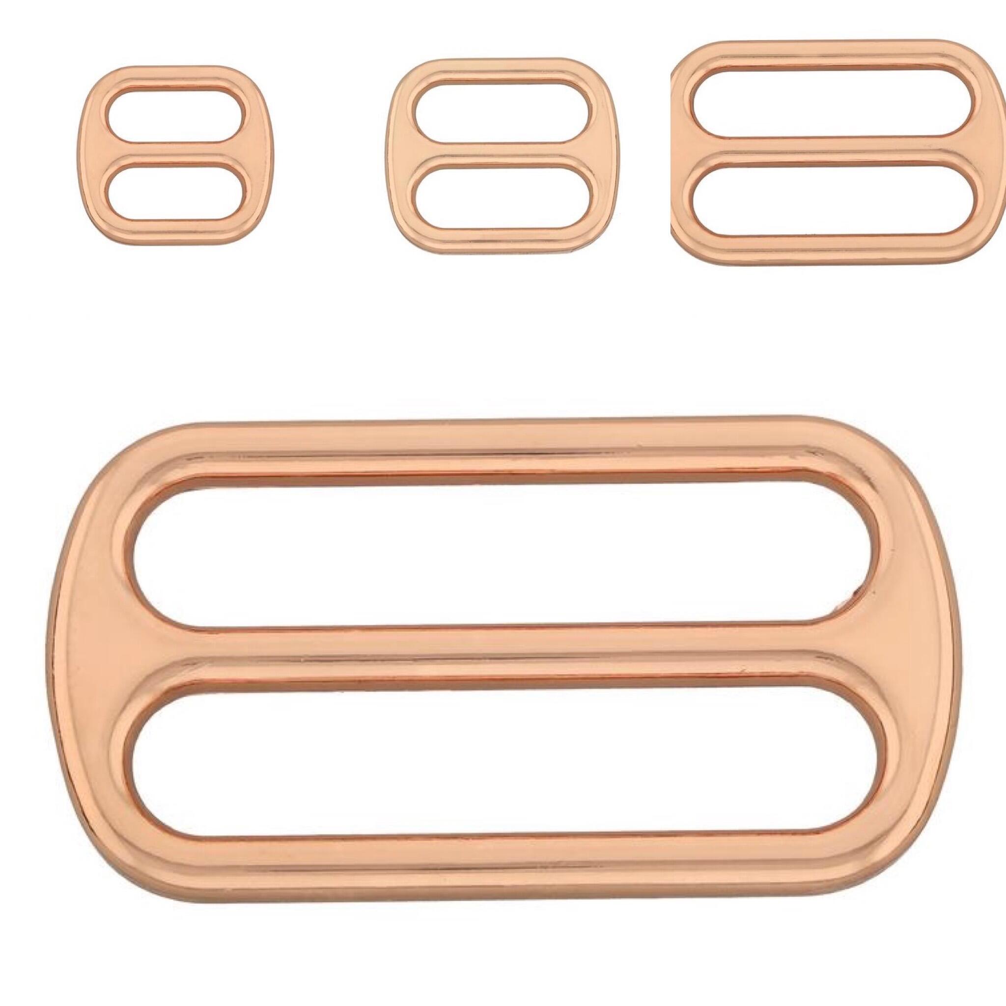 Rose gold wide mouth triglide