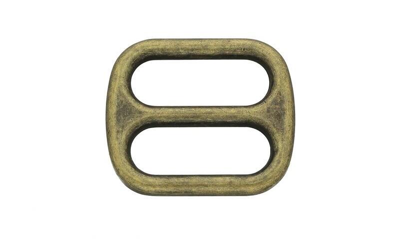 Wide mouth antique brass triglide
