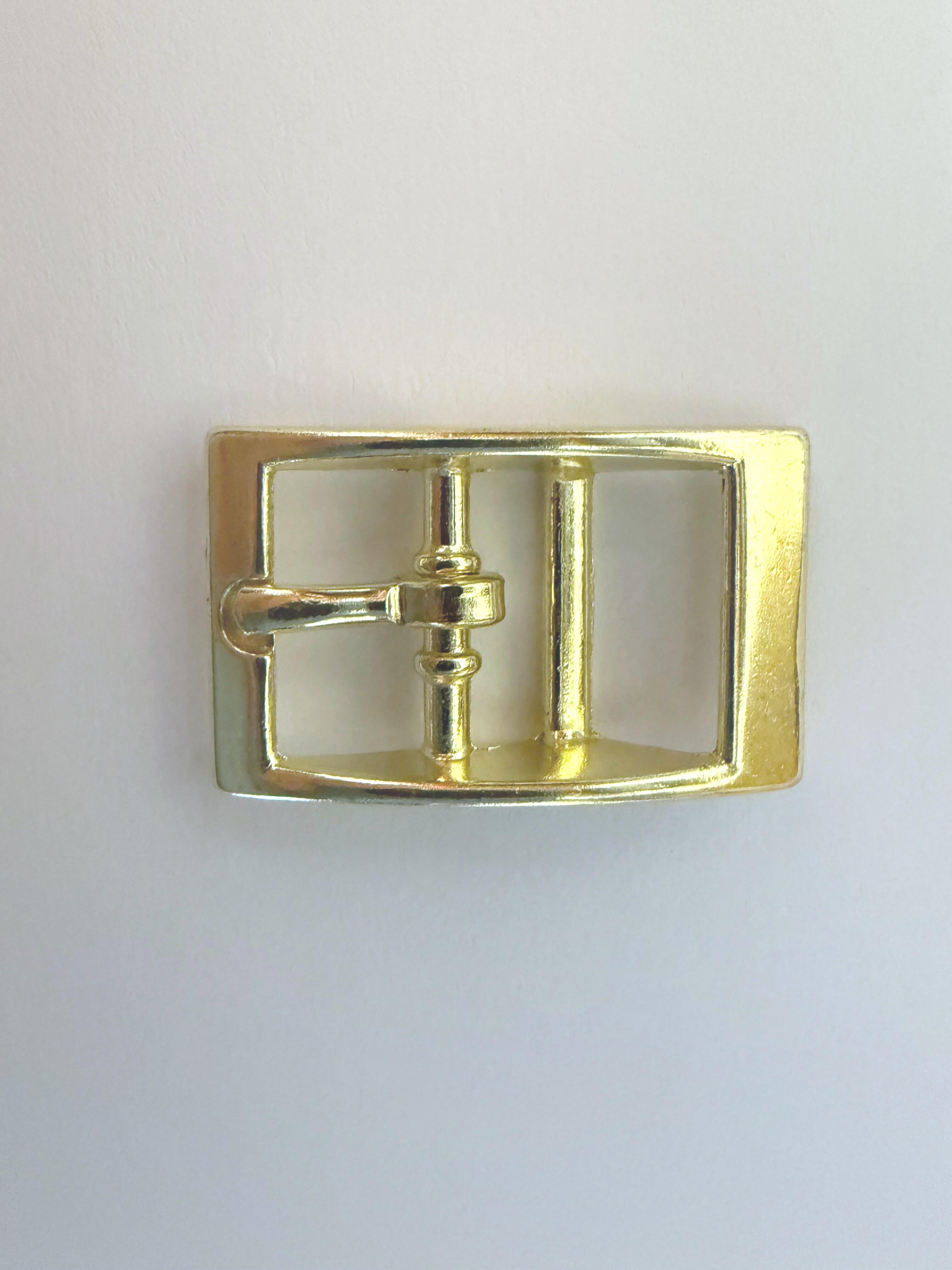 Brass Plate Caveson buckle