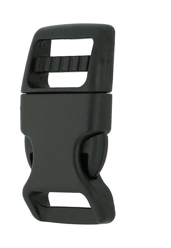Heavy duty curved side release buckle