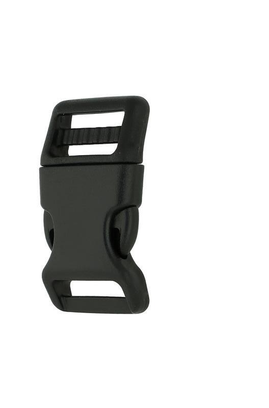 Heavy duty curved side release buckle