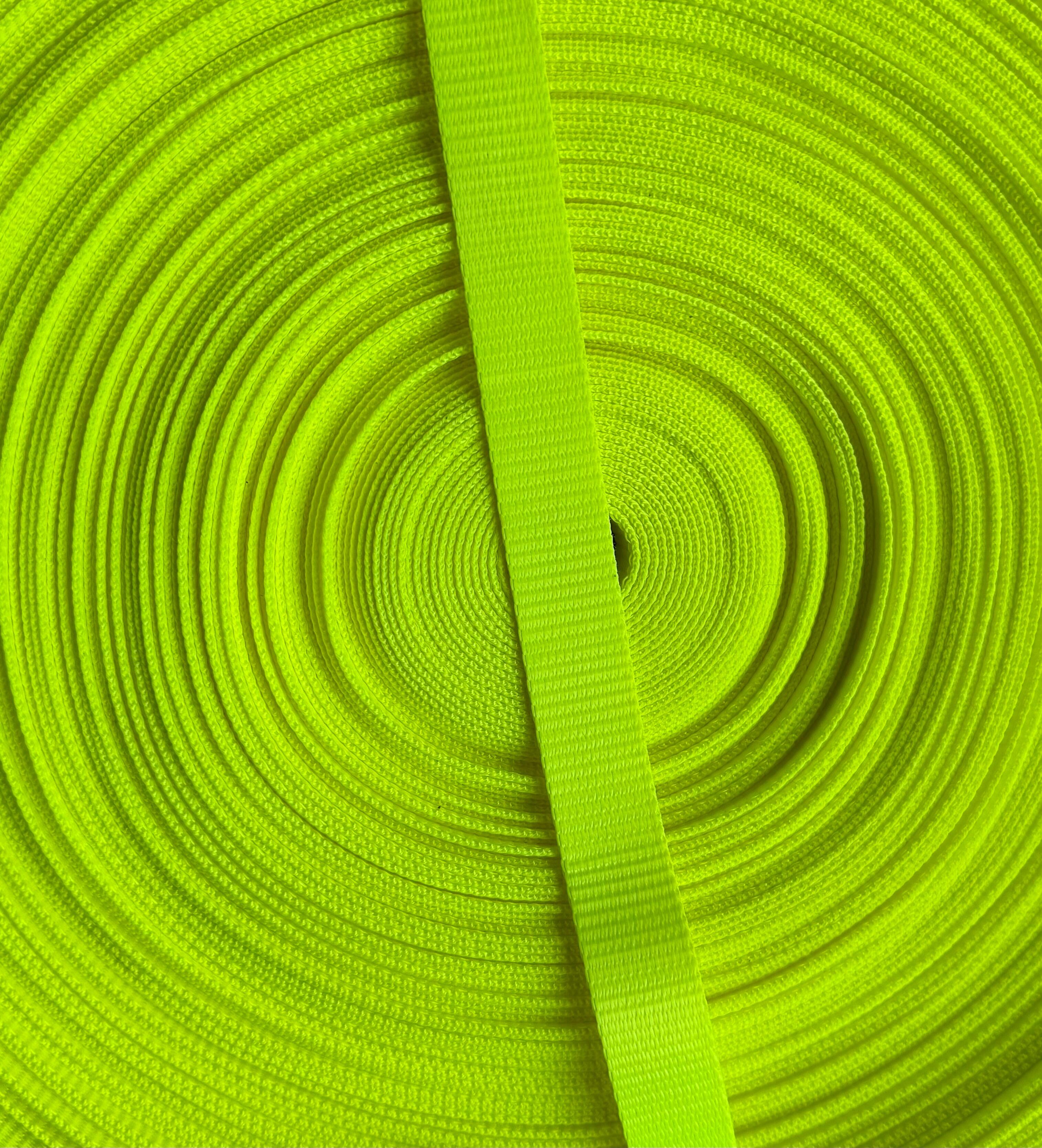 Fluorescent Yellow webbing