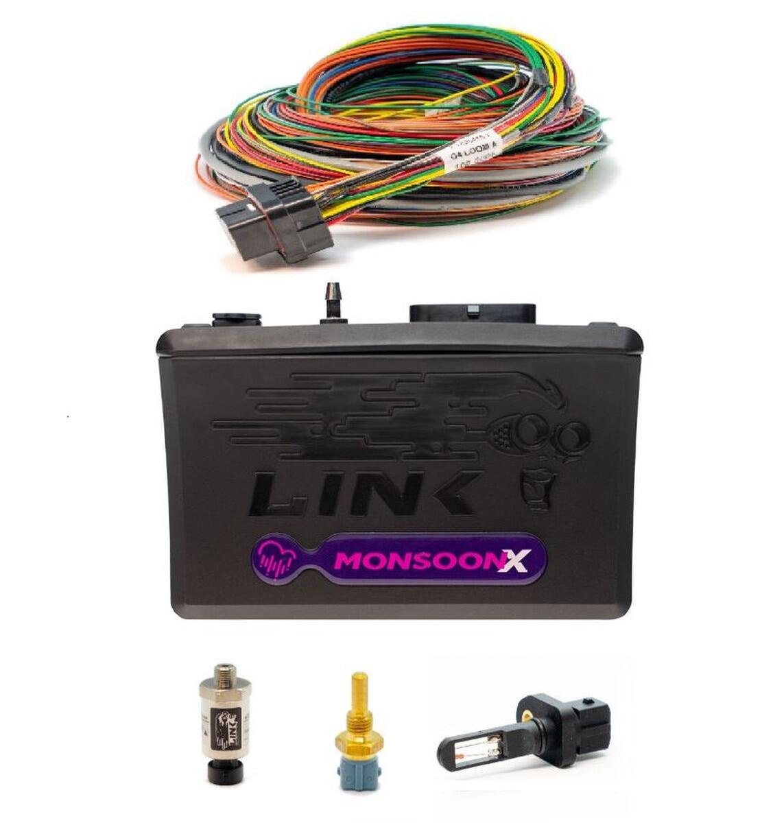 Link ECU G4X Monsoon Wire-In Bundle - ECU + Loom + Sensors - 127-9800B