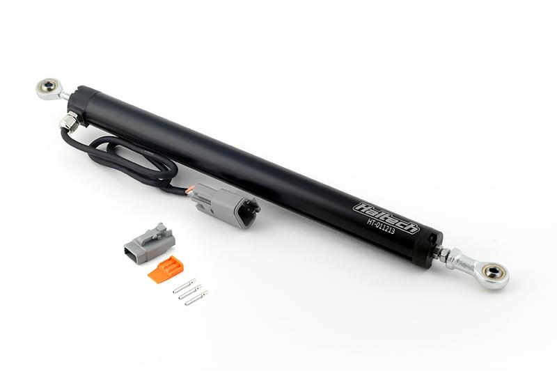 Haltech Linear Position Sensor - 1" - 200mm Travel Length: Between Mounting Holes (Closed) 327mm