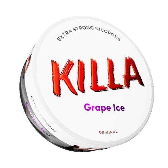 Killa Grape Ice Slim Nicotine Pouches Extra Strong
