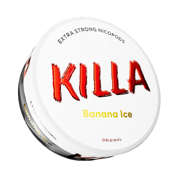 Killa Banana Ice Slim Nicotine Pouches Extra Strong