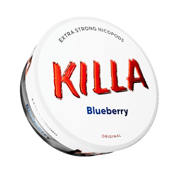 Killa Blueberry Slim Nicotine Pouches Extra Strong