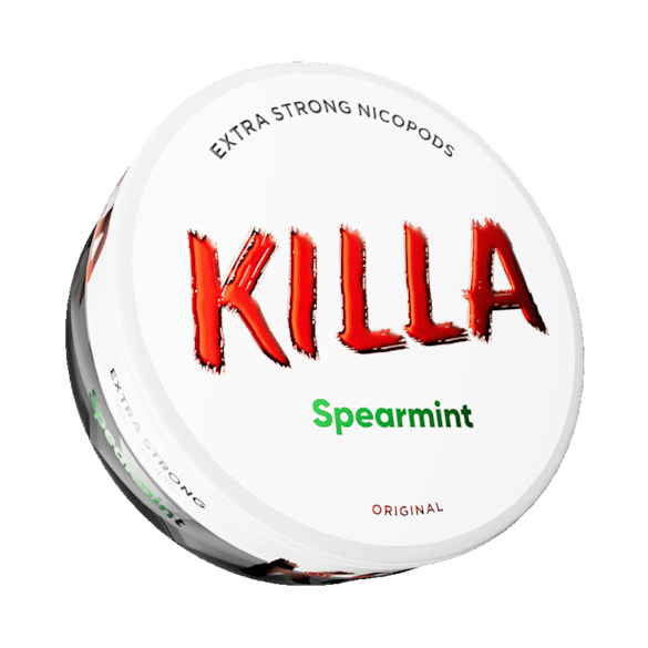 Killa Spearmint Slim Nicotine Pouches Extra Strong