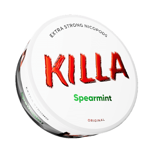Killa Spearmint Slim Nicotine Pouches Extra Strong