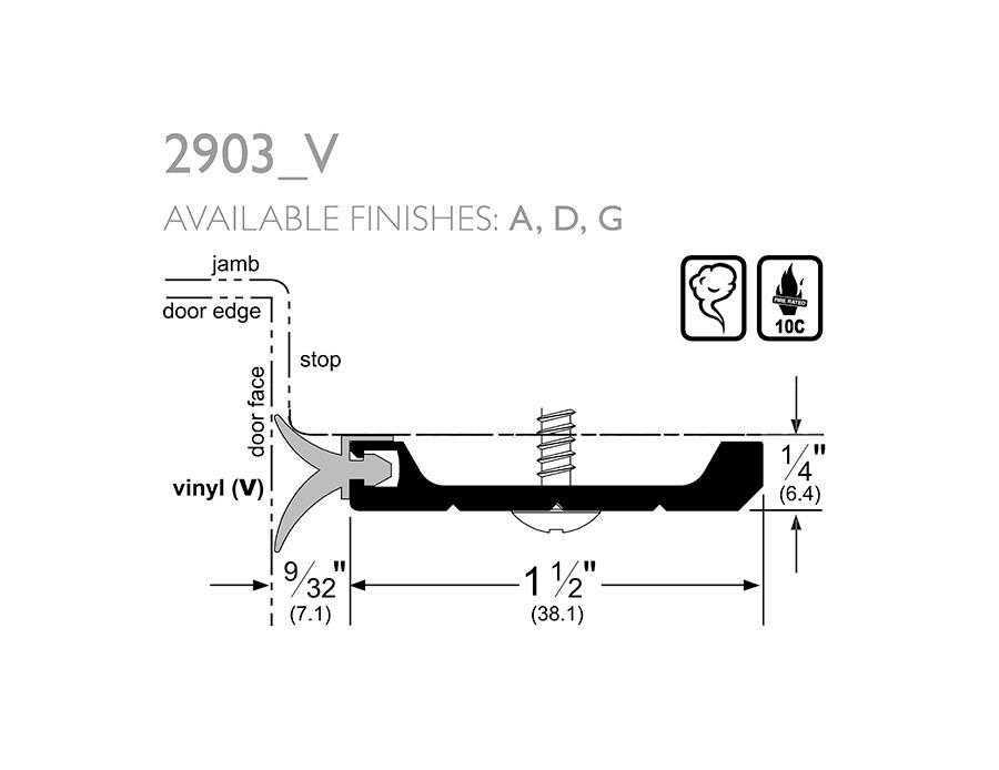 Pemko 2903_V | Standard Jamb Gasketing