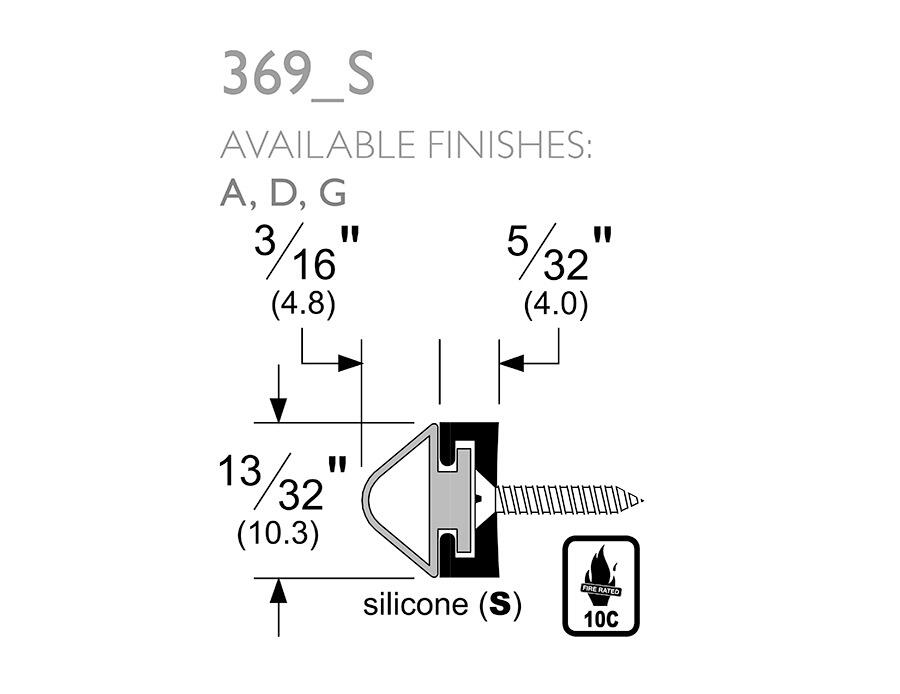 Pemko 369_S | Meeting Stile Gasketing - Cut Sheet