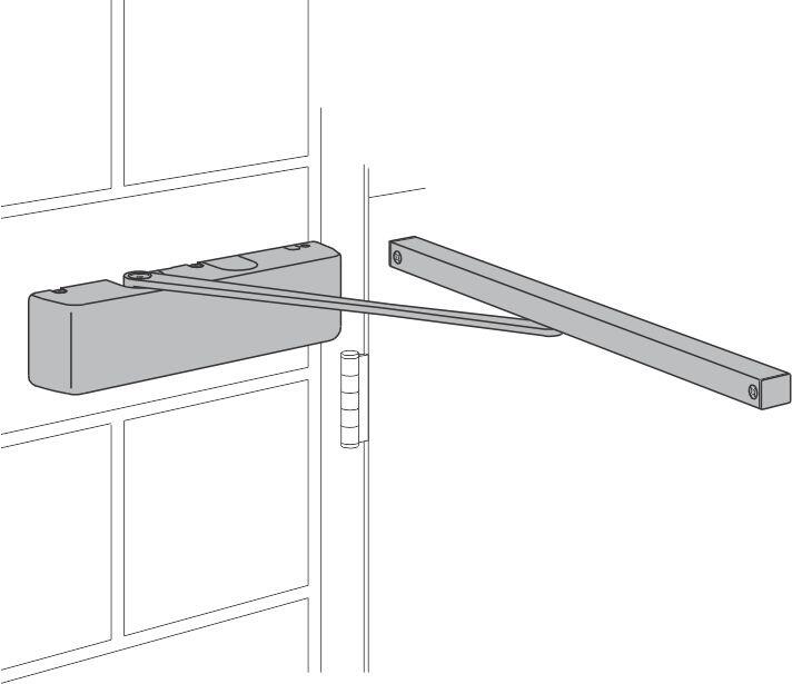 LCN 4000T.US28 | Door Closer (4000T) Wall Install