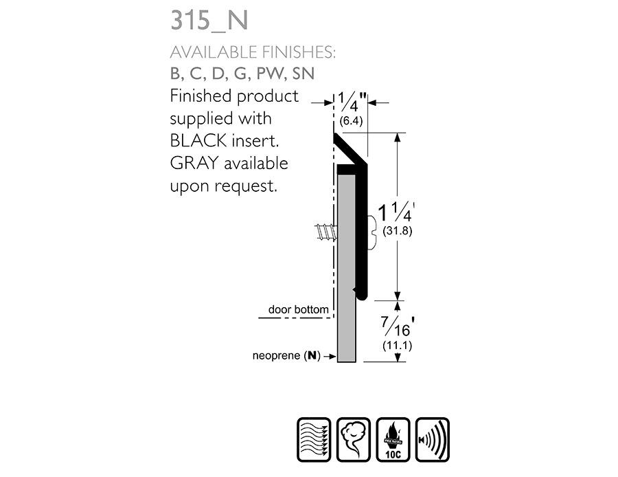 Pemko 315_N | Door Bottom Sweeps