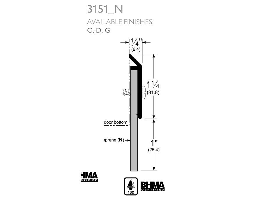 Pemko 3151_N | Door Bottom Sweeps