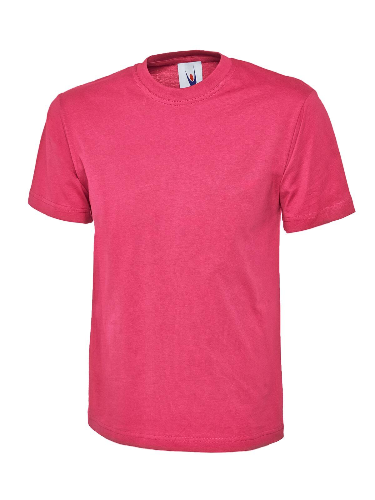 Uneek Classic T Shirt - Hot Pink