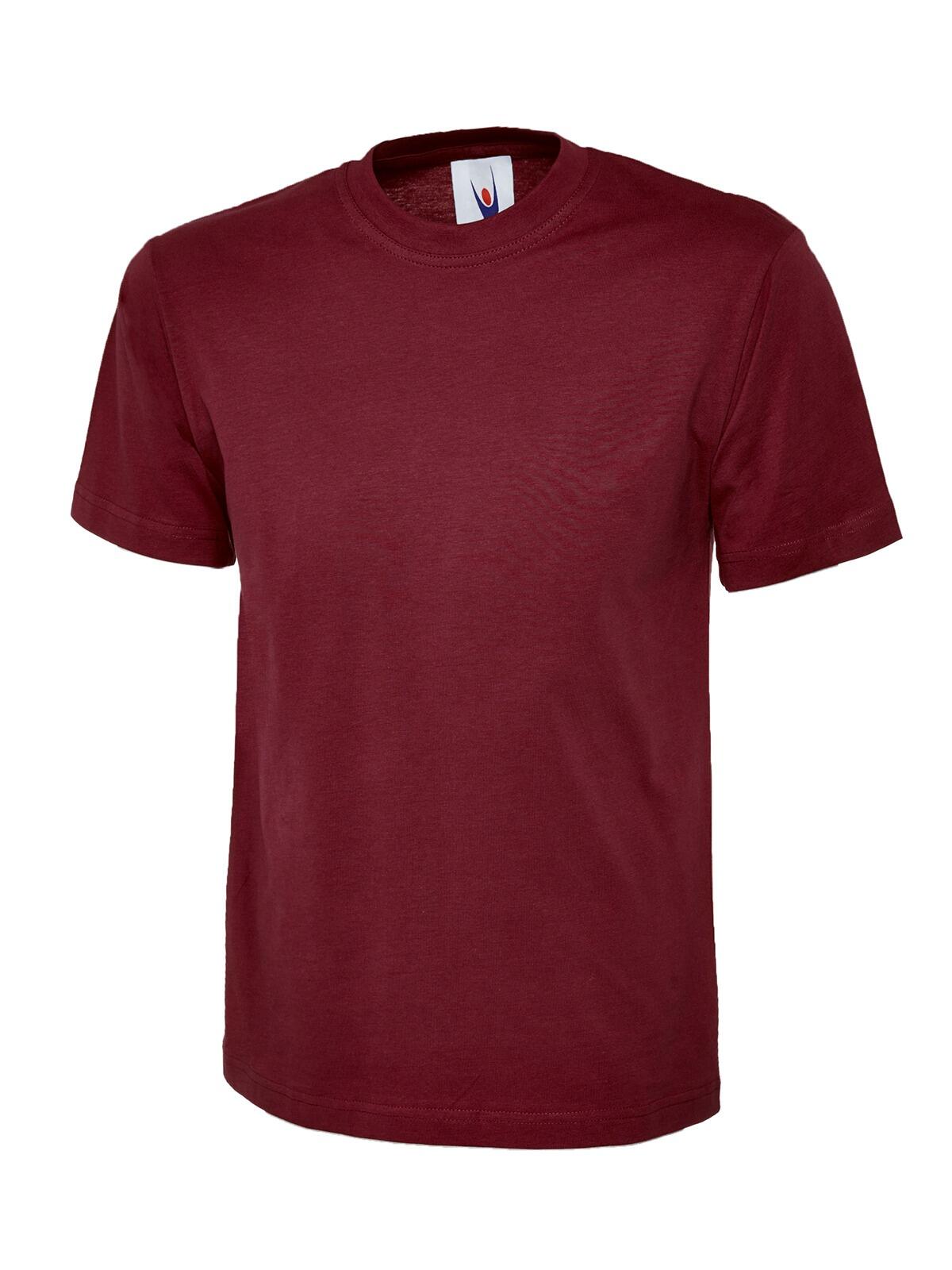 Uneek Classic T Shirt - Maroon