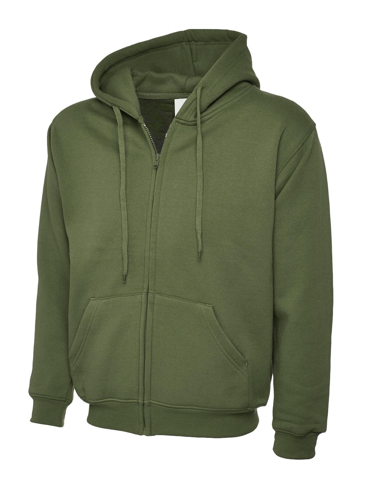 Uneek Classic Full Zip Hoody - Olive