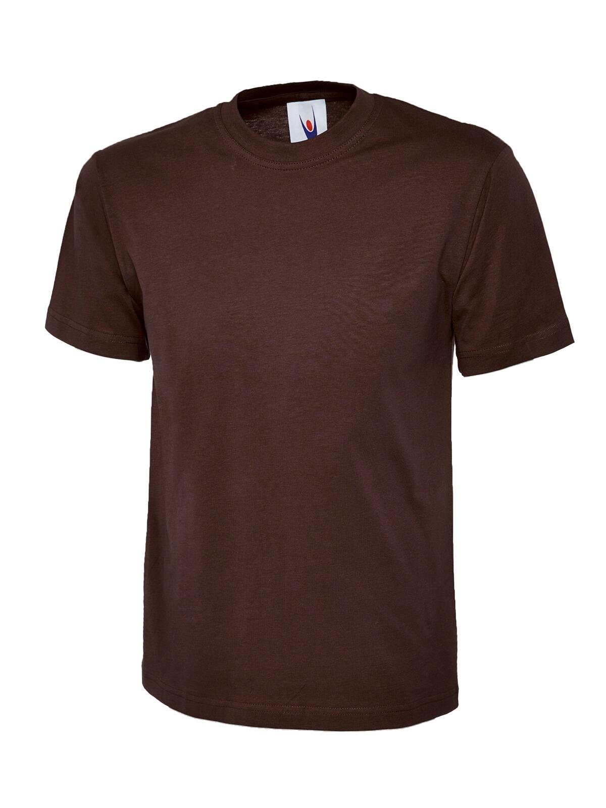Uneek Classic T Shirt - Brown