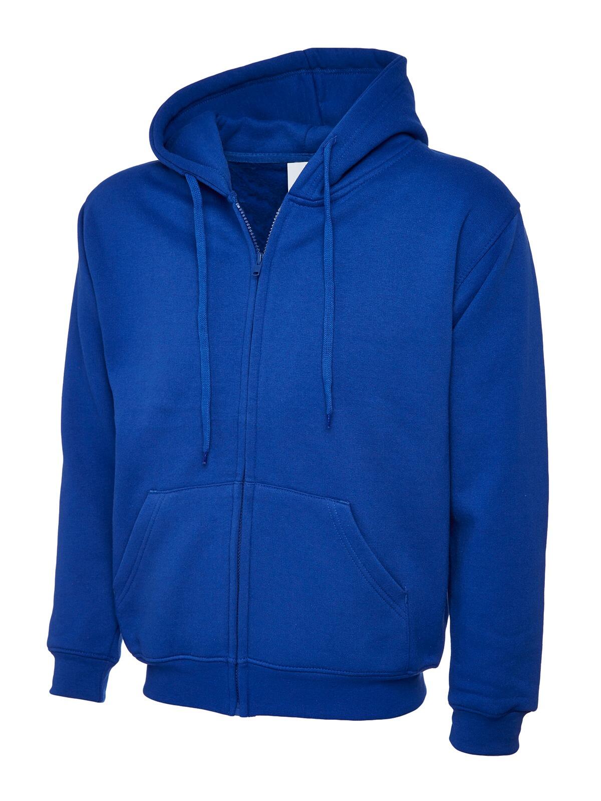 Uneek Classic Full Zip Hoody - Royal