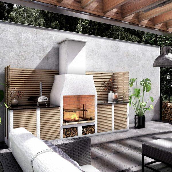 Isokern Kingham outdoor kitchen in a UK garden