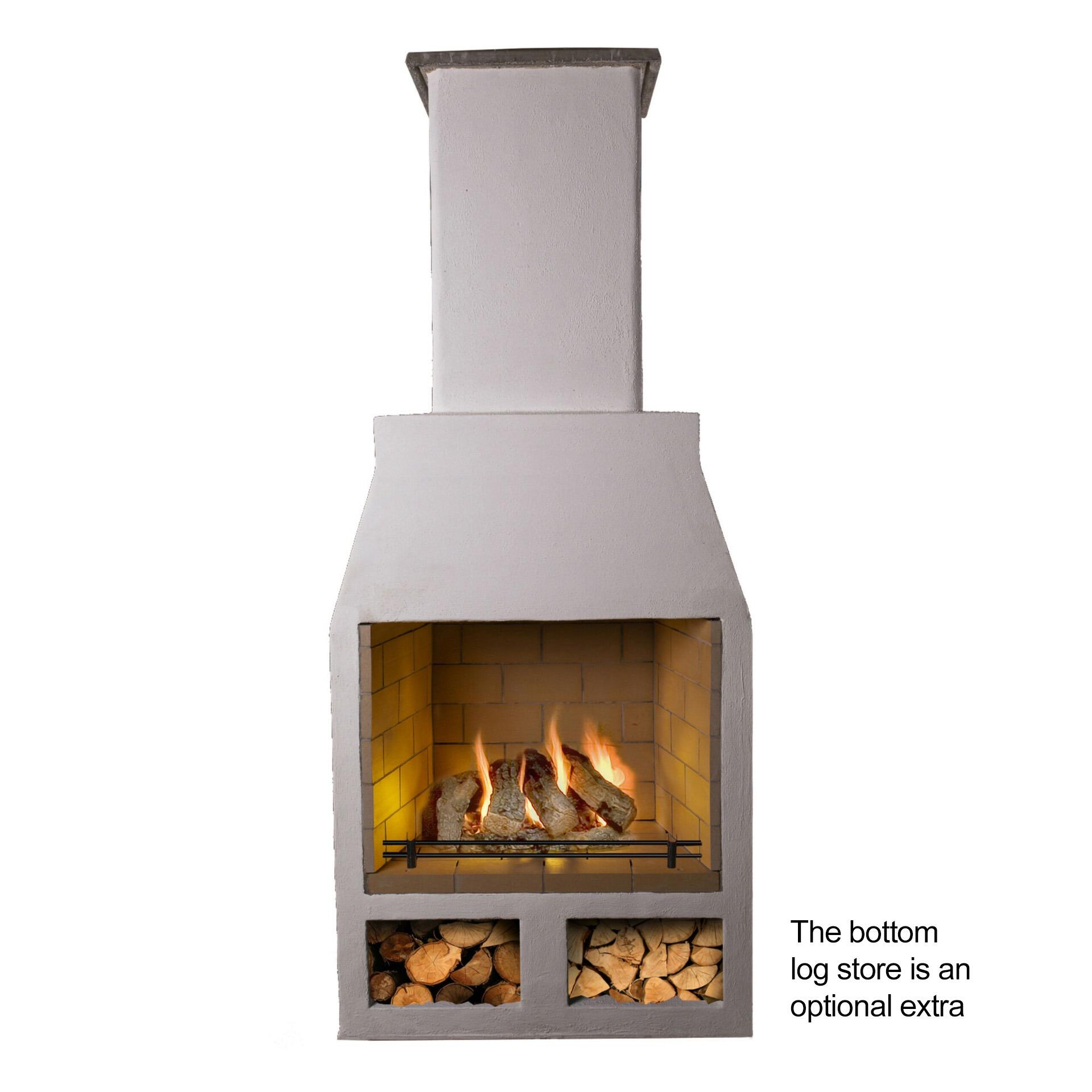 Isokern Garden Fireplace Logstore