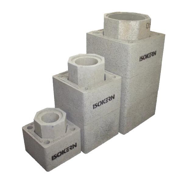 Isokern DM36 pumice chimney pack stack