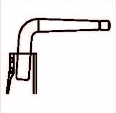 Tecna W/C Bent Long Electrode Holder 5223 WC