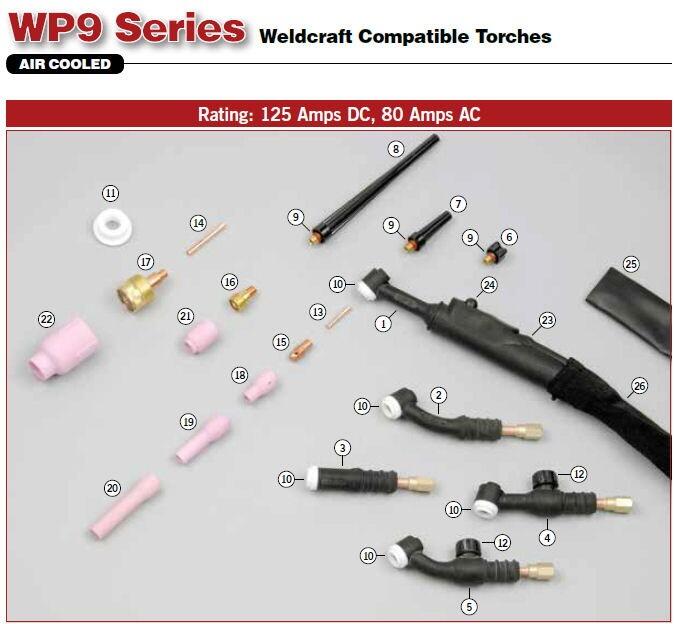WP9 TIG Torch