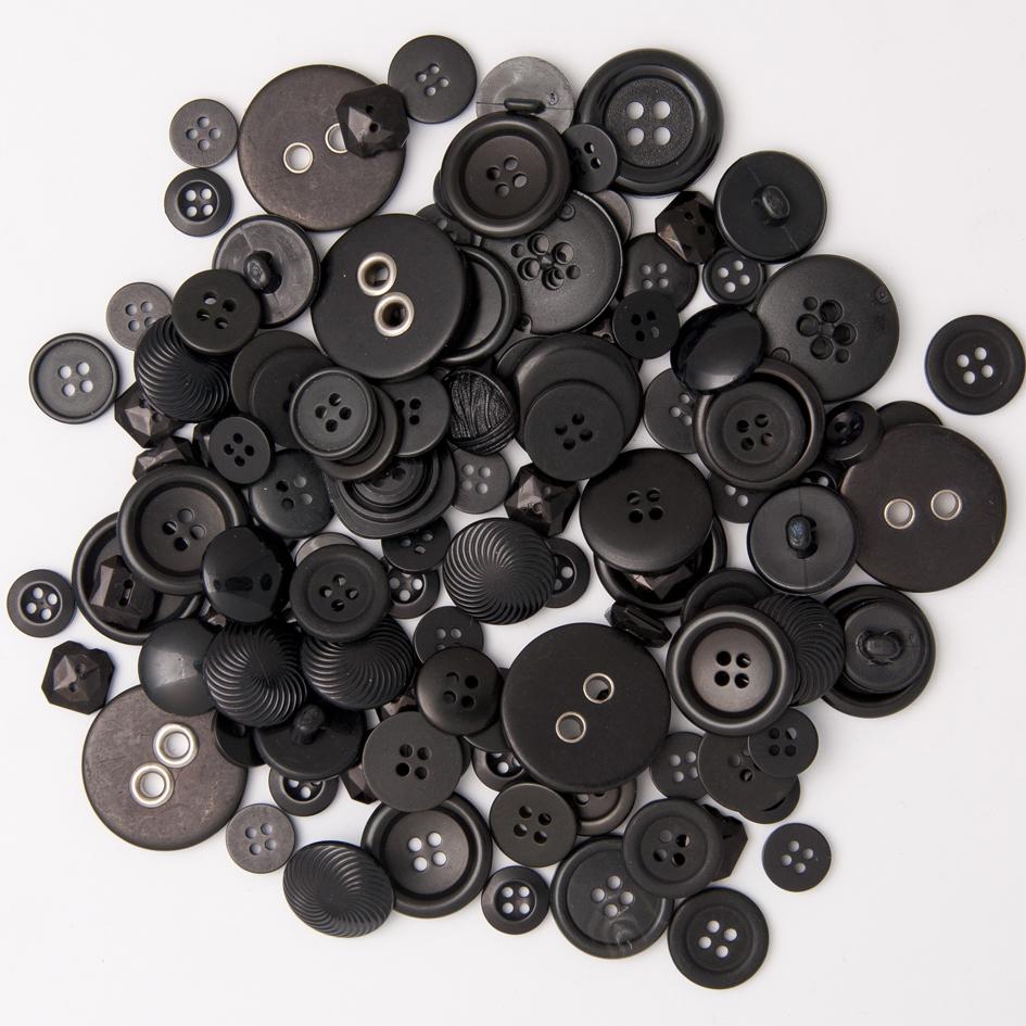 Assorted Black Buttons 1 Kilo Bag230