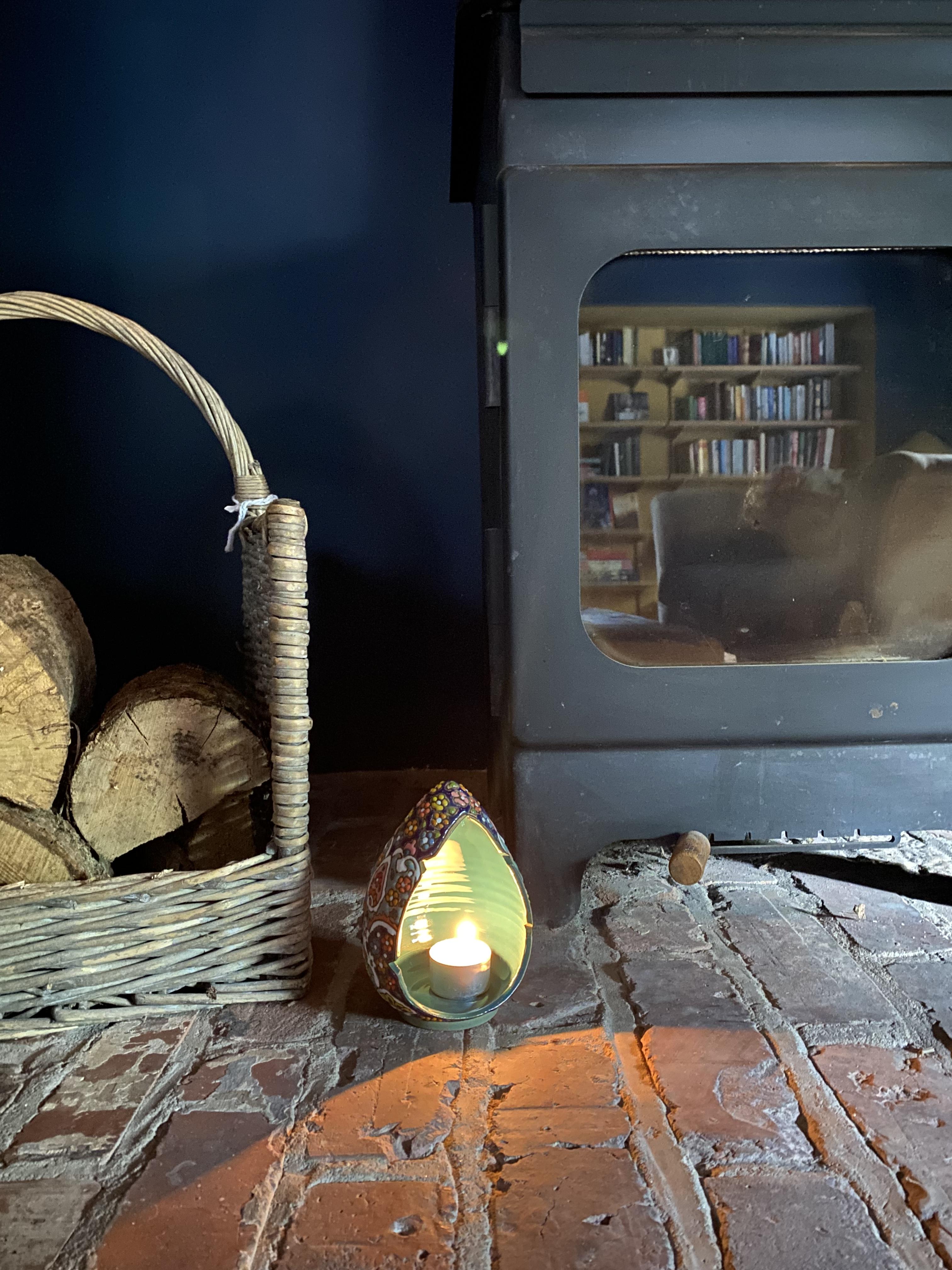 Pottery Candle Holder